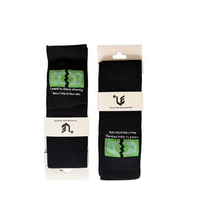Unsustainable Equestrian Unsustainable Equestrian - Tall Riding Sock - Used To Have Money