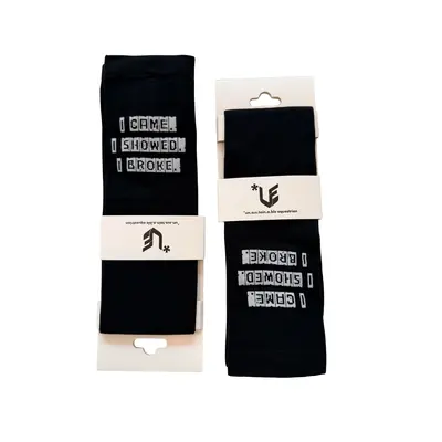 Unsustainable Equestrian Unsustainable Equestrian - Tall Riding Socks - I Came/I Showed