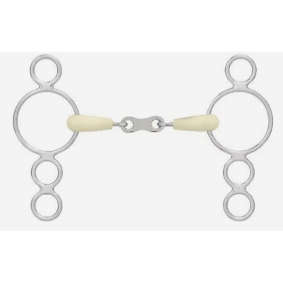 Happy Mouth - French Link 3-Ring Gag Bit