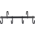 Equi-Essentials - Enamel Metal Portable Tack Rack 4 Hook - Black