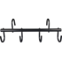 Equi-Essentials - Enamel Metal Portable Tack Rack 4 Hook - Black