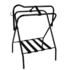 Equi-Essentials - Enamel Metal Folding Portable Saddle Rack - Black