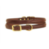 Tory Leather Co. Tory Leather Co. - 3/4" Raised And Stitched Collar w/ Space For Name Plate - Havana 22"