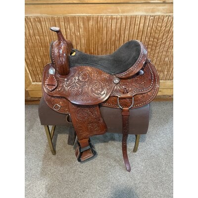 Used Western Trail Show Saddle - 17" Extra Wide