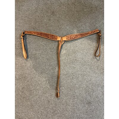 WT214 NEW David Motes Roping Saddle by Dale Fredricks Saddlesmith - 16" Wide WITH Matching Breastcollar, 2 Headstalls & 2 Reins