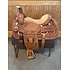 WT214 NEW David Motes Roping Saddle by Dale Fredricks Saddlesmith - 16" Wide WITH Matching Breastcollar, 2 Headstalls & 2 Reins