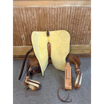 WT214 NEW David Motes Roping Saddle by Dale Fredricks Saddlesmith - 16" Wide WITH Matching Breastcollar, 2 Headstalls & 2 Reins