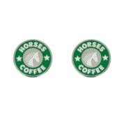 Dapplebay Dapplebay - Horse Show Number Pins  - Horses & Coffee