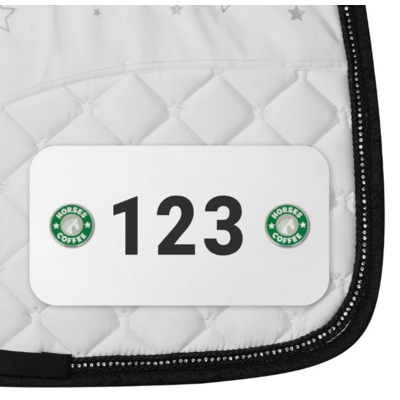 Dapplebay Dapplebay - Horse Show Number Pins  - Horses & Coffee