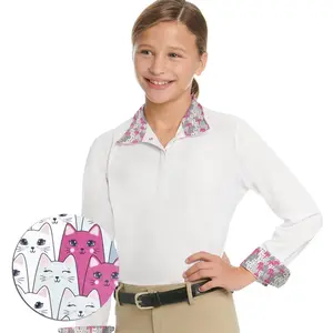 Ovation Ovation - Kids Ellie II Tech LS Quarter Snap Show Shirt -