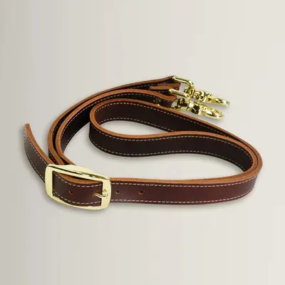 5/A Baker 5/A Baker - Leather Adjustable Strap for Duffle Bag - Brown
