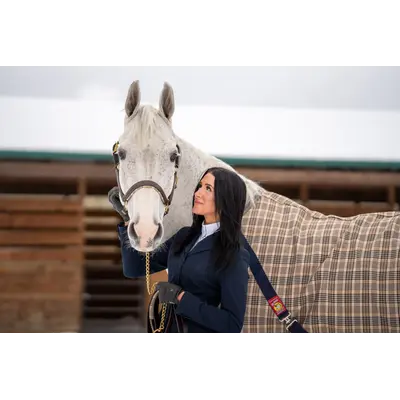 5/A Baker 5/A Baker - Signature Leather Halter - Havana w/ White Fancy Stitching - Horse