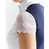 70 Degrees 70° - Lace Sleeve Show Shirt - White/Navy