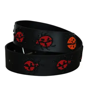 The Kenyan Collection TKC - Lady Bug Belt in Wide Width - Silver Buckle