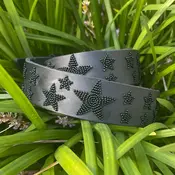 The Kenyan Collection TKC - Black Stars Belt in Wide Width - Brass Buckle