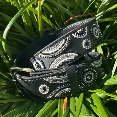 The Kenyan Collection TKC - Bezana Belt - Greys - Silver Buckle