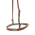 Professional's Choice - Double Ply Twist Noseband - Emerald/Burgundy