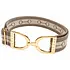 Hutson x Ellany Ellany - Taupe Taryn - 1.5" Gold Stirrup Elastic Belt