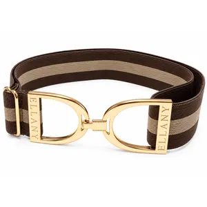 Hutson x Ellany Ellany - Vidri - 1.5" Gold Stirrup Elastic Belt