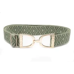Hutson x Ellany Ellany - Sage Omata - 1.5" Gold Stirrup Elastic Belt