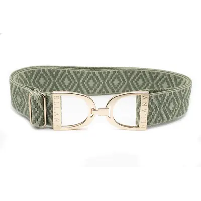 Hutson x Ellany Ellany - Sage Omata - 1.5" Gold Stirrup Elastic Belt