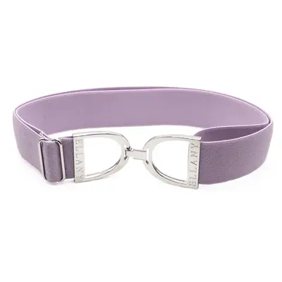 Hutson x Ellany Ellany - Wisteria - 1.5" Silver Stirrup Elastic Belt