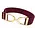 Hutson x Ellany Ellany - Fig Herringbone - 1.5" Gold Stirrup Elastic Belt