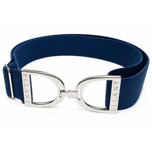 Hutson x Ellany Ellany - Petrol - 1.5" Silver Stirrup Elastic Belt