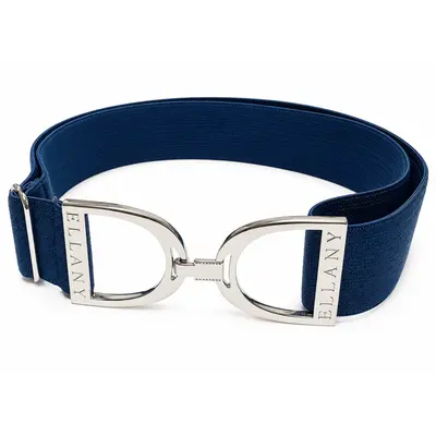 Hutson x Ellany Ellany - Petrol - 1.5" Silver Stirrup Elastic Belt