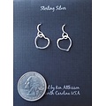 Ken's Handcrafted Jewelry KHJ - Sterling Silver Handmade Earrings - Small Heart