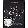 Ken's Handcrafted Jewelry KHJ - Sterling Silver Handmade Earrings - Flower