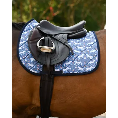 Dreamers & Schemers D&S - The Pony Island Peppermint Ponies Saddle Pad
