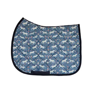 Dreamers & Schemers D&S - The Pony Island Peppermint Ponies Saddle Pad - Dressage