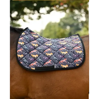 Dreamers & Schemers D&S - The Pony Island Horse Skeletons Saddle Pad