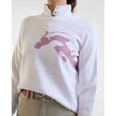 70 Degrees 70° - Salta Sparkle Sweater - Snow + Rose Metallic
