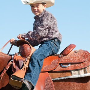 Weaver - Lil' Dude Stirrups - Russet