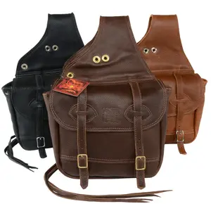 Olde Time Olde Time Saddle Bag Mahogany Brown With Brass