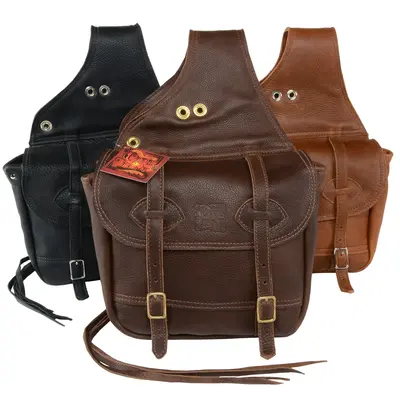 Olde Time Olde Time Saddle Bag Mahogany Brown With Brass