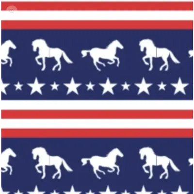 Ovation Ovation - Womens FootZees Boot Sock - Stars, Stripes, Horses
