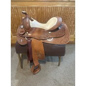 Used Woods Western Reining Saddle - 15.5” Wide