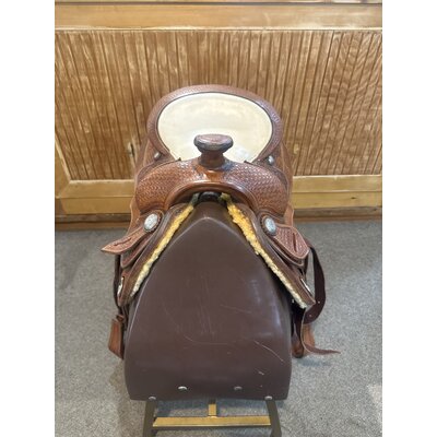 Used Woods Western Reining Saddle - 15.5” Wide