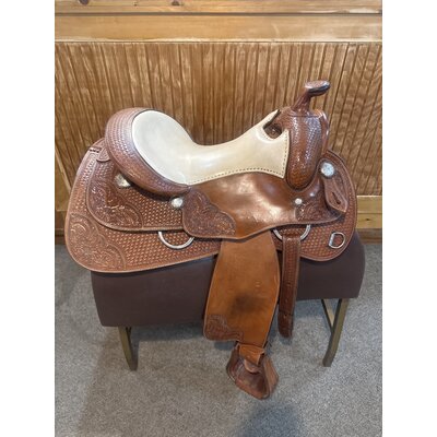 Used Woods Western Reining Saddle - 15.5” Wide