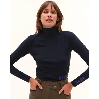 Dada Sport Dada Sport - Consul - Technical Riding Turtle-Neck T-Shirt - Midnight -