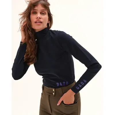 Dada Sport Dada Sport - Consul - Technical Riding Turtle-Neck T-Shirt - Midnight -