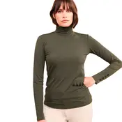 Dada Sport Dada Sport - Consul - Technical Riding Turtle-Neck T-Shirt - Vert Oxyde
