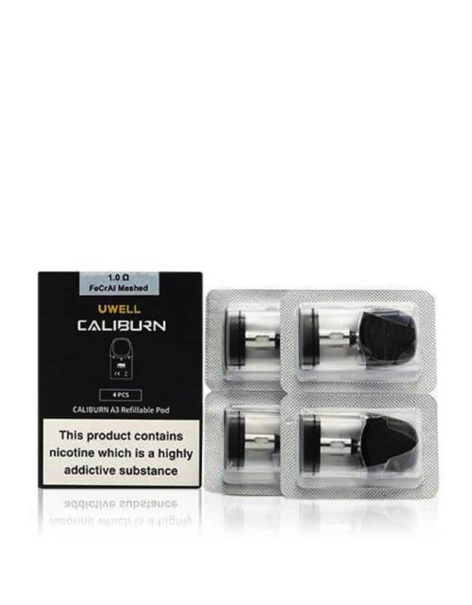 Uwell Uwell Caliburn A3 Replacement Pods (4/Pk) 1.0 ohm