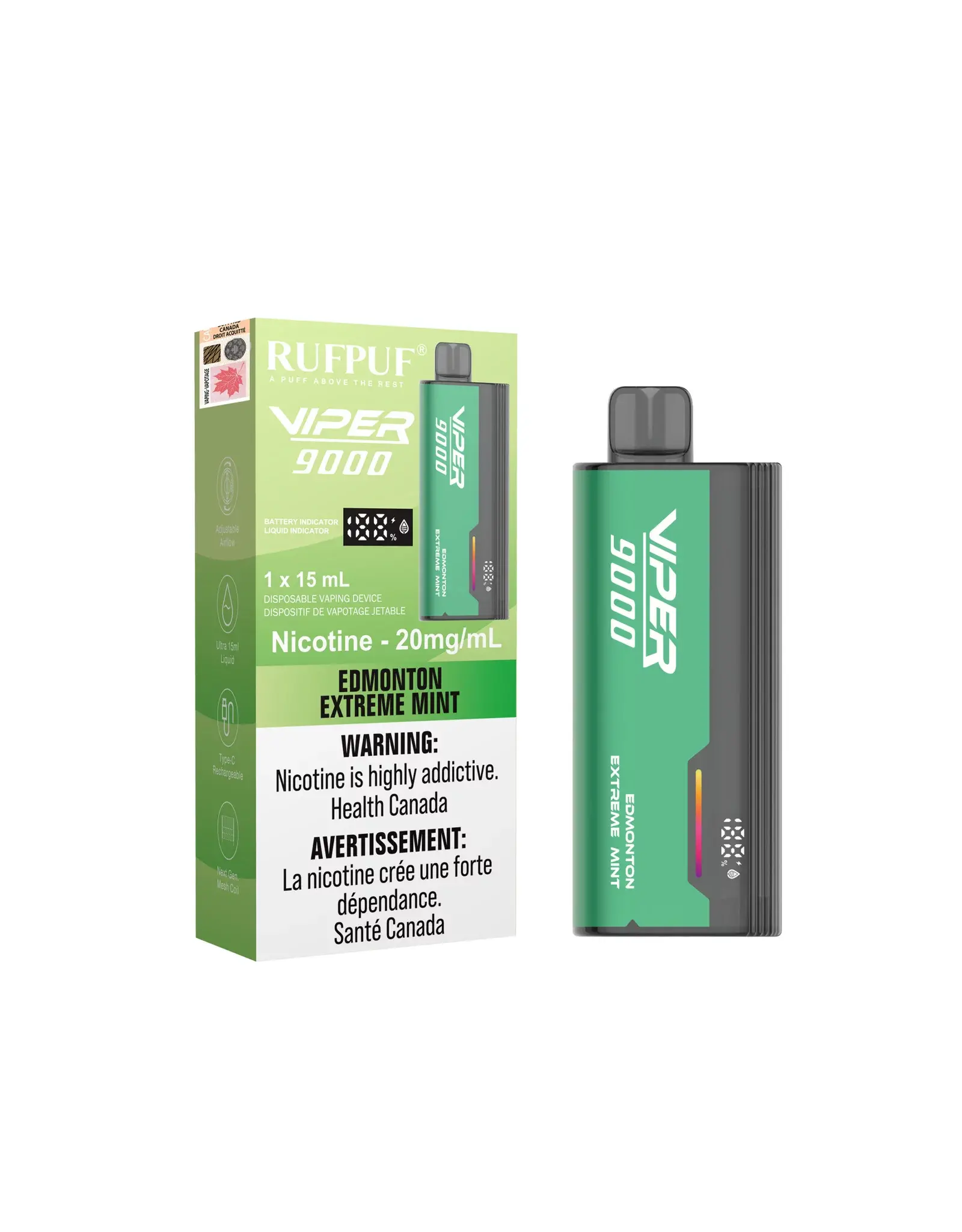 Rufpuf G Core Rufpuf Viper 9000 Disposable Device (15mL)