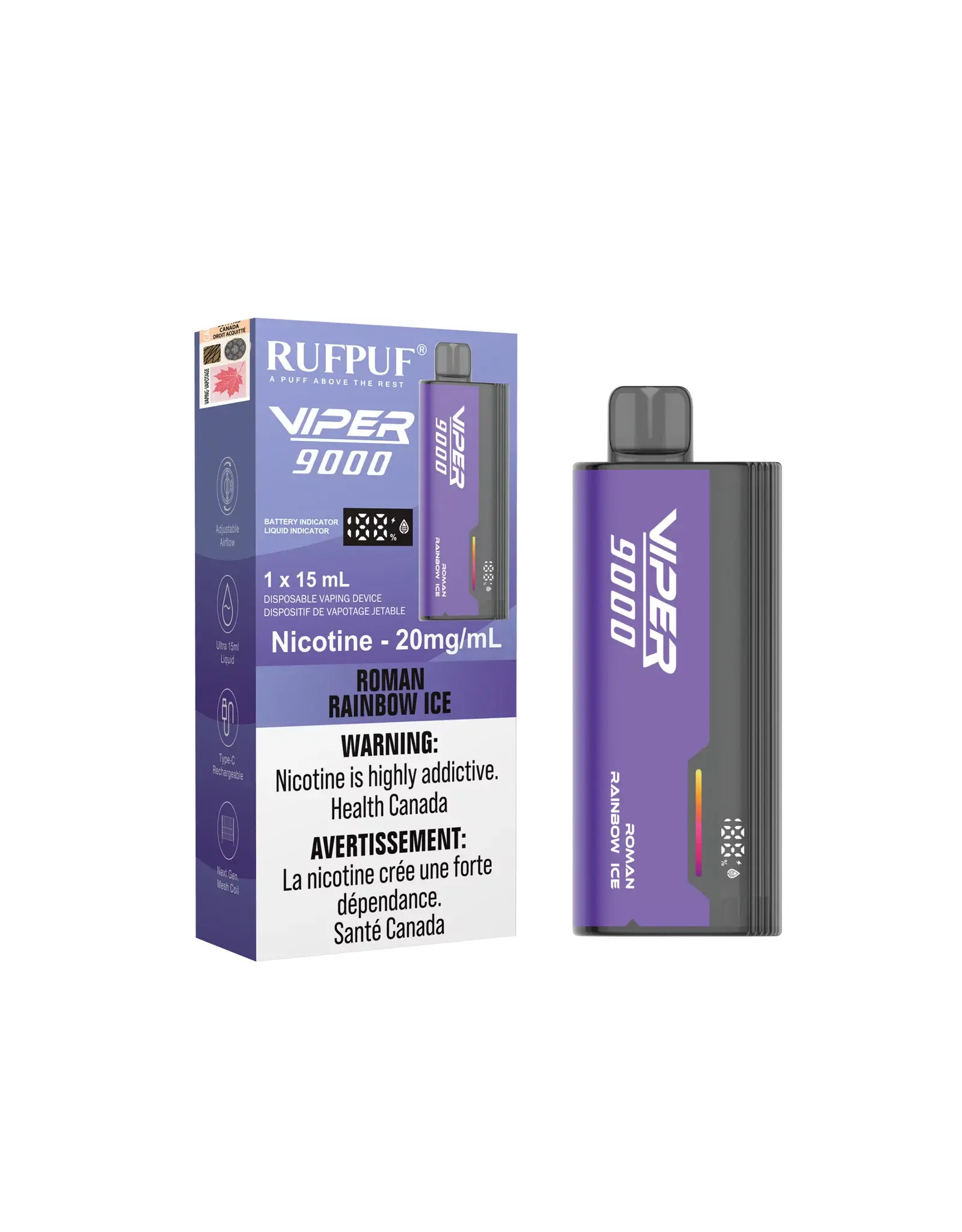 Rufpuf G Core Rufpuf Viper 9000 Disposable Device (15mL)