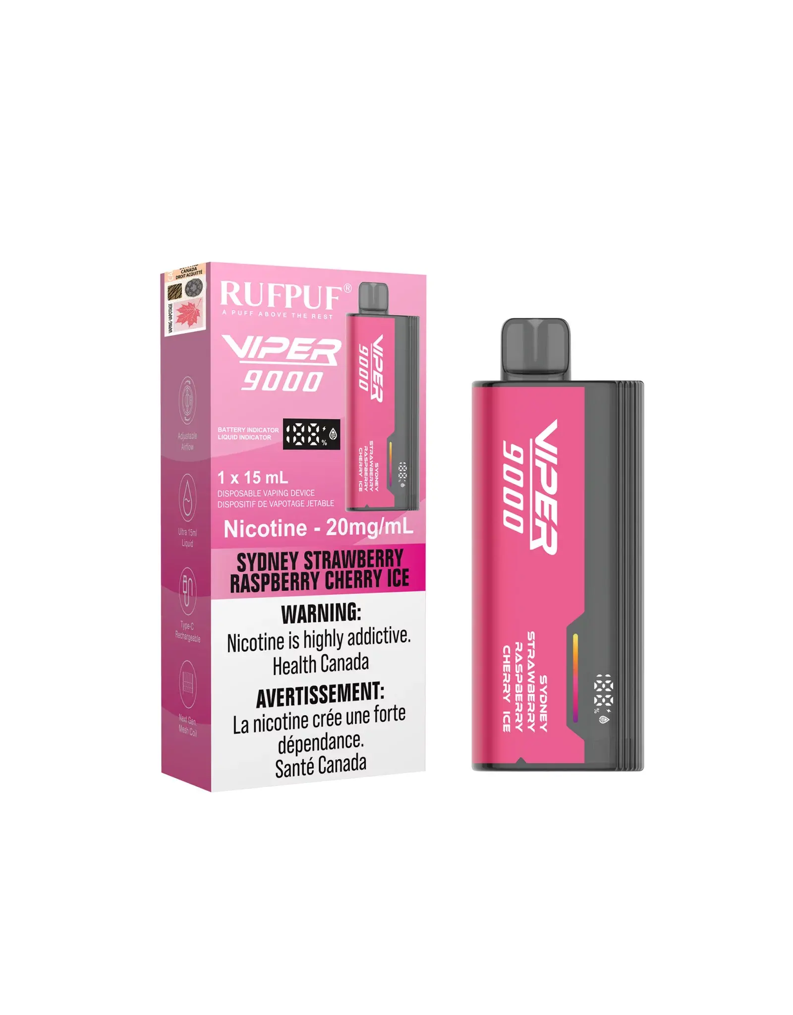 Rufpuf G Core Rufpuf Viper 9000 Disposable Device (15mL)