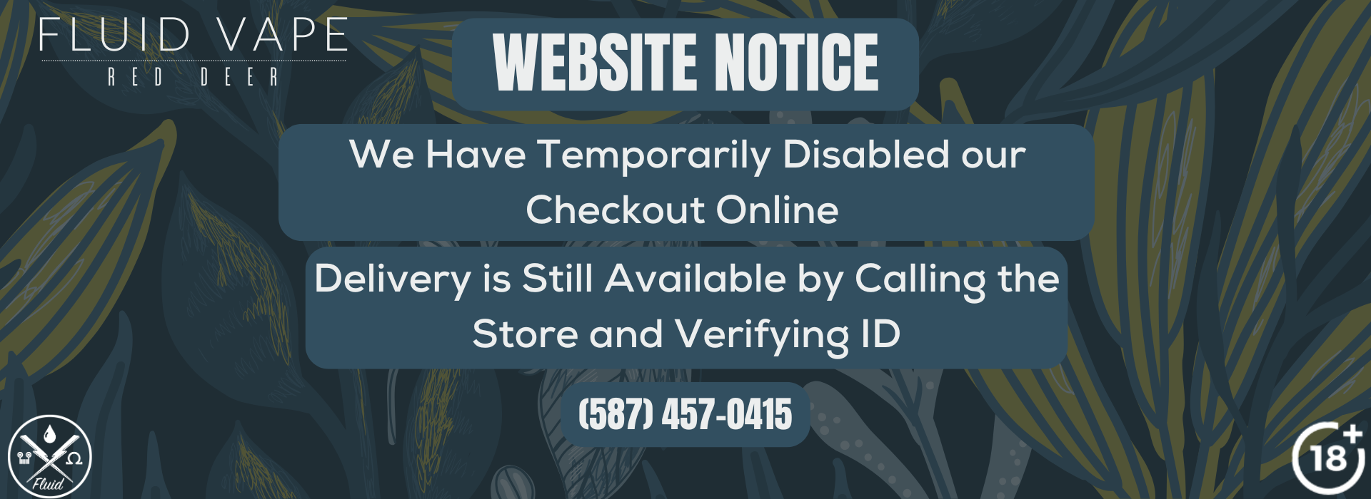 Disabled Checkout Notice